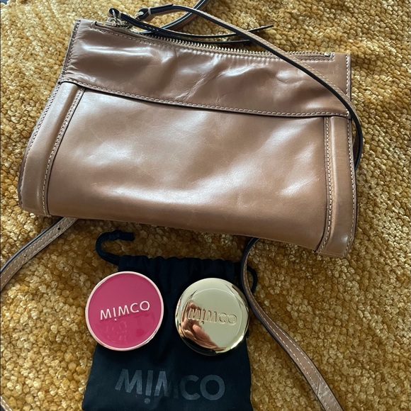 Mimco Bags Mimco Tan Interchangeable Discs Crossbody Bag Poshmark